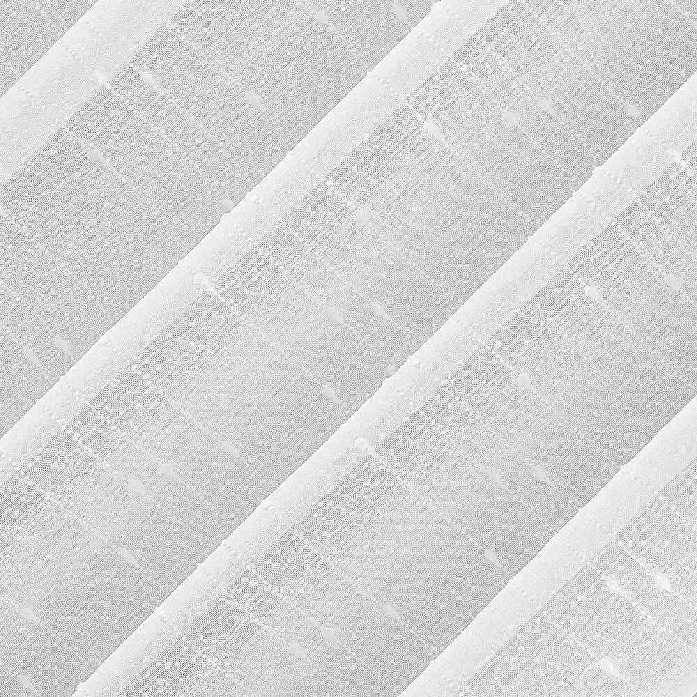 S. Lichtenberg White Semi Sheer Rope Tab Curtain Panel Pair 37